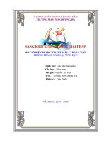 SKKN một số biện pháp giúp trẻ MG 5 6 tuổi nâng cao ý thức bảo vệ môi trường  