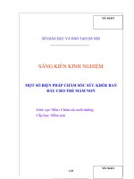 SKKN một số biện pháp chăm sóc sức khỏe ban đầu cho trẻ mầm non 