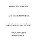 SKKN tổ chức trò chơi dân gian cho nhi đồng, đội viên ở liên đội tiểu học thanh xuân trung  