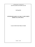 Luận án tiến sĩ kỹ thuật cơ khí: Mô hình hóa động lực học và điều khiển robot gia công phay