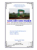 SKKN một số biện pháp xây dựng mô hình vườn chuồng tạo nguồn thực phẩm sạch tại chỗ để đảm bảo an toàn cho trẻ ở trường mầm non 