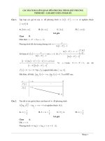 PHƯƠNG TRÌNH - BẤT PHƯƠNG TRÌNH MŨ - LOGARIT CHỨA THAM SỐ