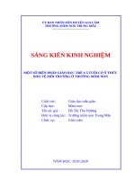 SKKN một số biện pháp giáo dục trẻ 4   5 tuổi có ý thức bảo vệ môi trường ở trường mầm non 