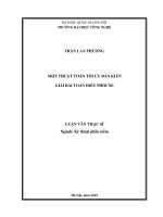 Luận văn thạc sĩ kỹ thuật phần mềm: Một thuật toán tối ưu đàn kiến giải bài toán điều phối xe