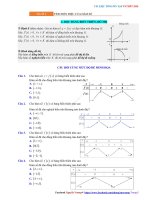 Tổng ôn tập TN THPT 2020 môn Toán Tính đơn điệu của hàm số