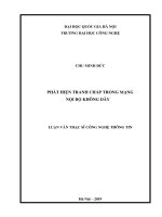 Luận văn thạc sĩ công nghệ thông tin: Phát hiện tranh chấp trong mạng nội bộ không dây