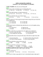 cau hoi trac nghiem khach quan sinh 9 co dap an