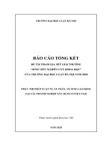 Luận án Thực thi pháp luật về an toàn, vệ sinh lao động tại các doanh nghiệp xây dựng ở Việt Nam