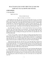 SKKN ứng dụng giáo án phát triển năng lực ở môn ngữ văn 6 tại trường THCS ngô mây 