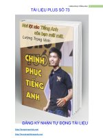 Chinh phục tiếng anh  Lương Trọng Vinh