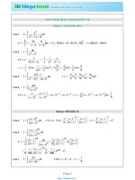 Nguyên hàm tích phân đầy đủ chi tiết ôn thi THPT Toán