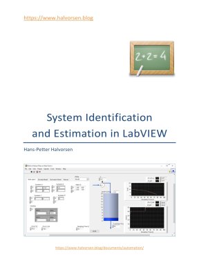 Giáo trình System Identification and Estimation in LabVIEW