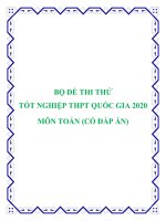 Bộ đề thi thử tốt nghiệp THPT Quốc gia 2020 môn Toán (Có đáp án)
