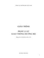Giáo trình Pháp luật giao thông đường bộ  Tổng cục đường bộ Việt Nam