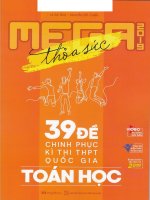 39 đề chinh phục kỳ thi THPT Quốc gia môn Toán