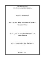 Thiết kế quy trình sơn khung vỏ xe buýt Thaco City B60