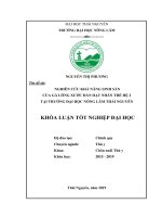 Nghiên cứu khả năng sinh sản của gà lông xước đàn hạt nhân thế hệ 2 tại trường đại học nông lâm thái nguyên 