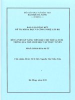 Rèn luyện kỹ năng tiền đọc cho trẻ 5-6 tuổi thông qua trò chơi học tập trực tuyến