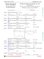 Đề thi học kỳ 2 toán 12 năm 2019 – 2020 trường THPT chuyên hà nội – amsterdam 