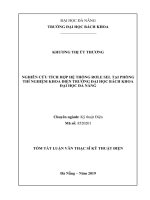 Nghiên cứu tích hợp hệ thống rơle SEL tại phòng thí nghiệm Khoa Điện trường Đại học Bách khoa Đại học Đà Nẵng