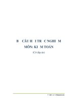 Tại liệu bộ câu hỏi trắc nghiệm: Kiểm toán có đáp án