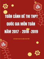 Toàn cảnh đề thi THPT Quốc gia môn toán năm 2017, 2018, 2019