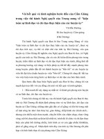 Vài kết quả và kinh nghiệm bước đầu của Cẩm Giàng trong việc thi hành Nghị quyết của Trung ương về kiện toàn sự lãnh đạo và chỉ đạo thực hiện của các huyện ủy