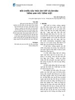 Đối chiếu cấu trúc âm tiết và âm đầu tiếng Anh với tiếng Việt