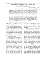 Khái niệm, đặc điểm giáo dục pháp luật trong trường đại học