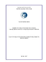 Nghiên cứu thuật toán học máy áp dụng cho hệ thống giám sát và nhận dạng hành vi trên bò 