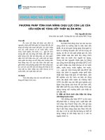 Phương pháp tính khả năng chịu lực còn lại của cấu kiện bê tông cốt thép bị ăn mòn