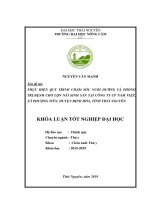 Thực hiện quy trình chăm sóc nuôi dưỡng và phòng trị bệnh cho lợn nái sinh sản tại công ty CP nam việt, xã phượng tiến, huyện định hóa, tỉnh thái nguyên 