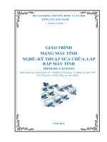 Giáo trình Mạng máy tính  Nghề: Kỹ thuật lắp ráp và sửa chữa máy tính  Trình độ: Cao đẳng nghề (Tổng cục Dạy nghề)