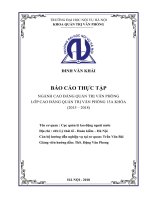 Khảo sát thực trạng và đề xuất một số giải pháp nhằm nâng cao hiệu quả công tác văn thư tại Cục Quản lý lao động ngoài nước