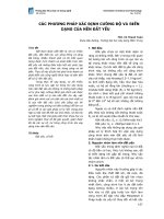 Các phương pháp xác định cường độ và biến dạng của nền đất yếu