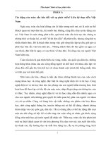 Tiểu luận cao học,  CHINH TRI học phát triển tác động của toàn cầu hóa đối với sự phát triển liên hệ thực tiễn việt nam 2