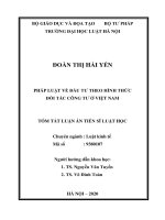 Pháp luật về đầu tư theo hình thức đối tác công tư ở việt nam tt 