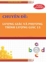 Chuyên đề lượng giác và phương trình lượng giác 11