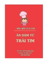 ĂN DẶM TỪ TRÁI TIM  cẩm nang sức khỏe trẻ em