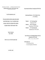 Ứng dụng phương pháp dạy học bằng sơ đồ đối với môn học lý luận và phương pháp GDTC cho sinh viên trường đại học TDTT bắc ninh tt 