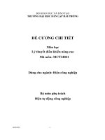 Đề cương chi tiết môn học Lý thuyết điều khiển nâng cao