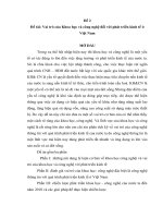 Tiểu luận cao học,  CHÍNH TRI học PHÁT TRIỂN đề 2 vai trò của khoa học và công nghệ đối với phát triển kinh tế ở việt nam