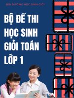Bộ đề thi HSG toán lớp 1 cực hay