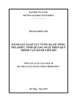 Đánh giá ngập lụt vùng hạ du sông Trà Khúc tỉnh Quảng Ngãi theo quy trình vận hành liên hồ.PDF