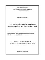 Xây dựng bản đồ cấp độ rủi ro do sạt lở đất cho tỉnh Quảng Ngãi.PDF