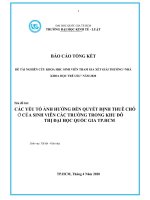 Các yếu tố ảnh hưởng đến quyết định thuê chỗ ở của sinh viên các trường trong khu đô thị đại học quốc gia TP HCM