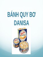 Phát triển sản phẩm  Bánh quy kem Danisa phi vật chất và vật chất
