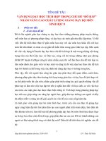 Sáng kiến kinh nghiệm: Vận dụng dạy học tích hợp trong chủ đề: “ Hô hấp ” nhằm nâng cao chất lượng giảng dạy bộ môn Sinh học 8.