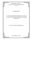 Luận văn Thạc sĩ Quản trị kinh doanh: Các yếu tố ảnh hưởng đến động lực làm việc của nhân viên Ngân hàng Thương mại cổ phần Phương Nam