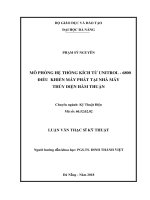 Mô phỏng hệ thống kích từ unitrol   6800 điều khiển máy phát tại nhà máy thủy điện hàm thuận 
